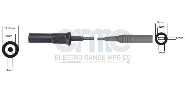 ERBE Bipolar Cable Flat Plug Safty