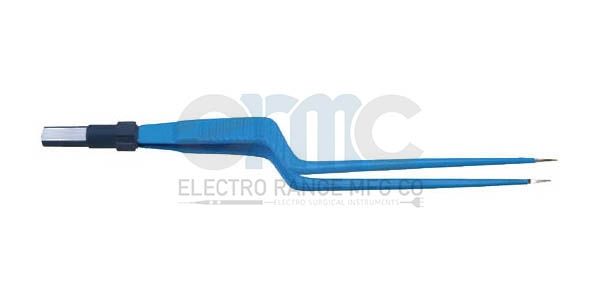 Bipolar Forceps Titanium, Bayonet European Flat Plug Fitting