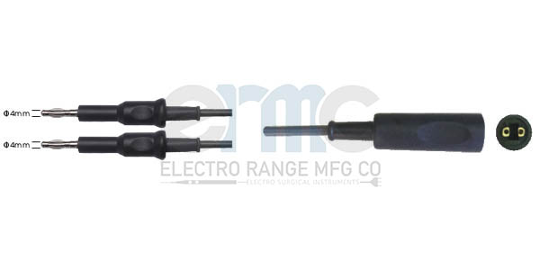 Standard Banna Plug Bipolar Cable Dual Bipolar Fitting