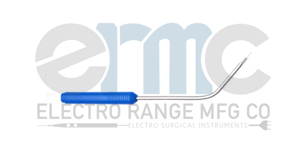 Single Use Plastic Handle Short Angled Bipolar Electrodes Angle Tip : Flat Plug Fitting