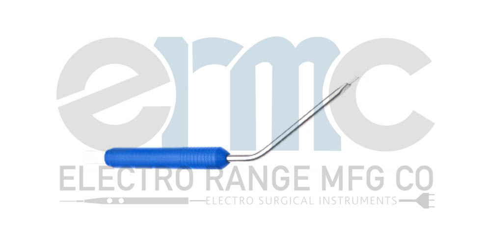 Single Use Plastic Handle Long Angled Bipolar Electrodes Angle Tip : Flat Plug Fitting