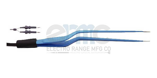 Non-Stick and Regular Single Use Bayonet Bipolar Forceps : Attached Wire